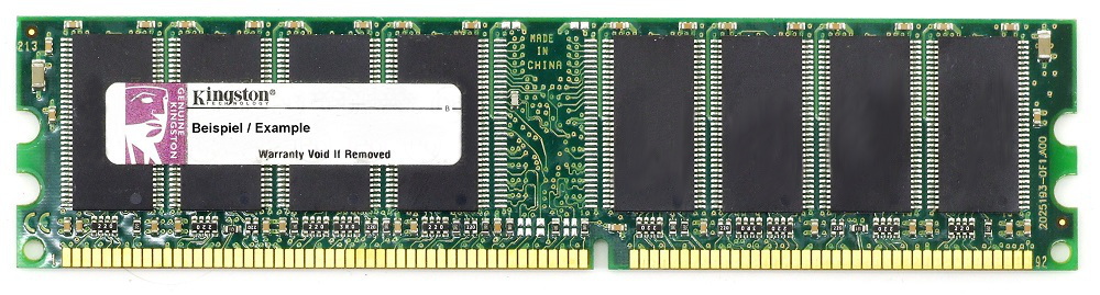 256MB Kingston DDR1 RAM PC3200U 400MHz KVR400X64C3A/256 Speicher-Modul Memory 4060787001443