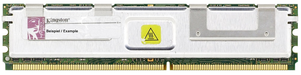 2GB Kingston DDR2-667 PC2-5300F Dual Rank 2Rx4 ECC FB-DIMM RAM KVR667D2D4F5/2G 4060787103604