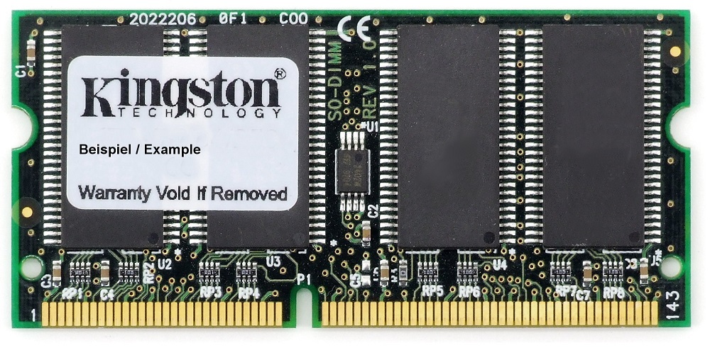 128MB Kingston PC100 SDR SDRAM 100MHz CL2 144-Pin SO-DIMM RAM KVR100X64SC2/128 4060787108371