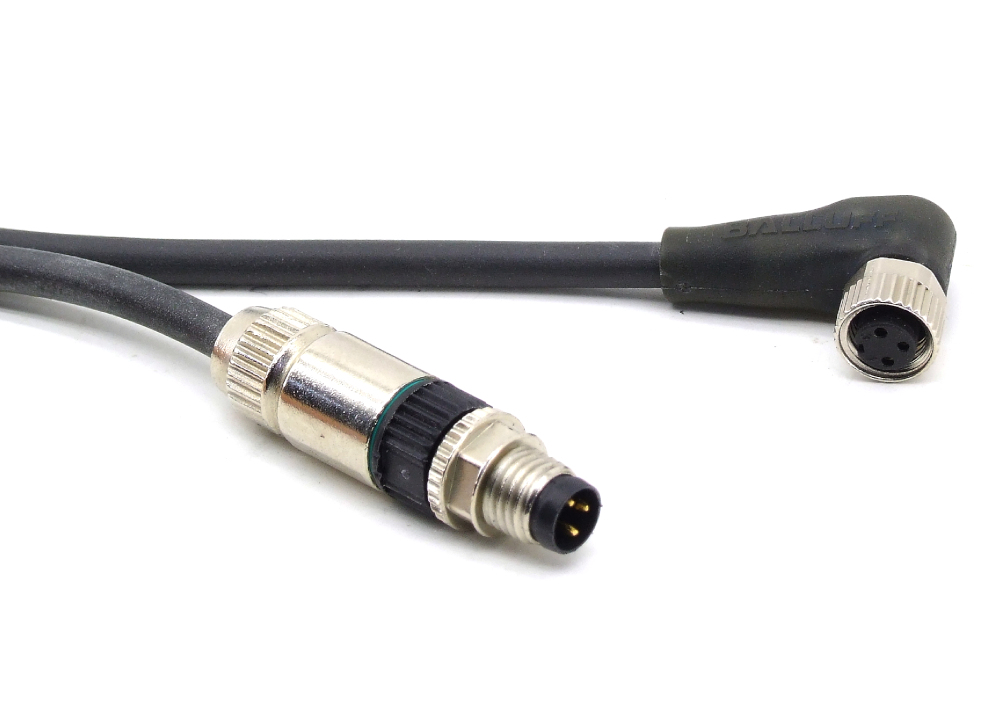 0.5m M8 Verbindungskabel Sensor Anschlussleitung Machine Cable 3-Pin angled 4060787372253