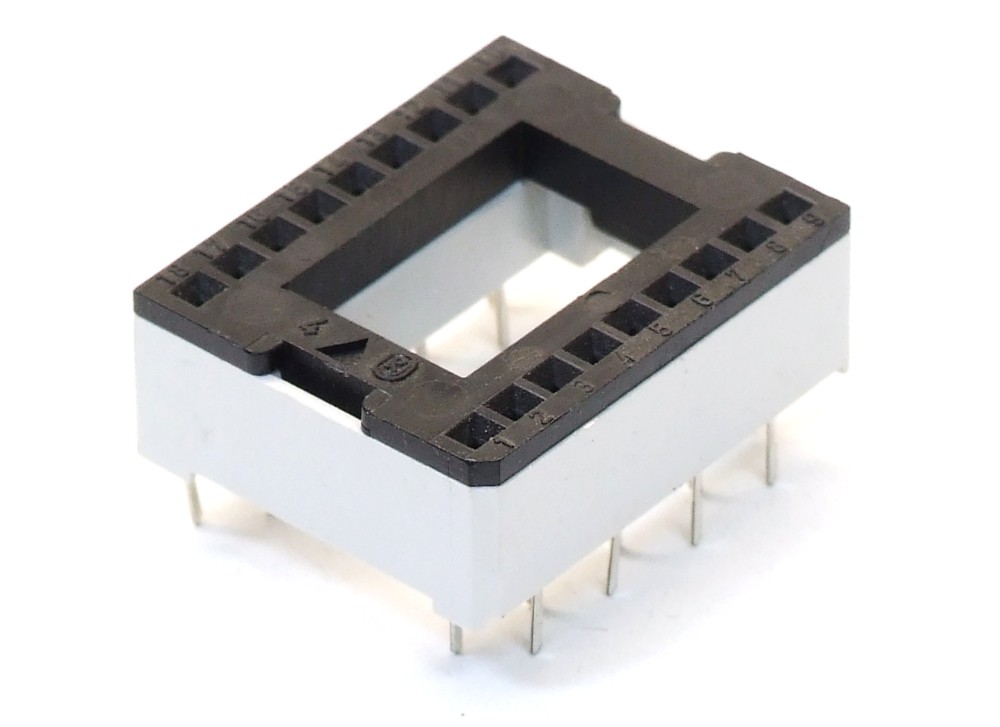 DIP to ZIP IC Sockel / Socket Zigzag Inline Package 18Pin / Pol